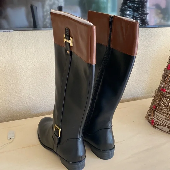 Riding Boots Tall WIDE CALF 17 inches - Picture 3 of 12